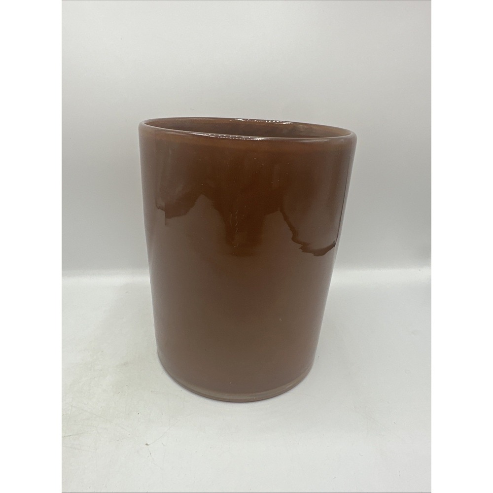 Ikea VINDSTILLATealight Holder Brown 6" Glass Handmade Quality New